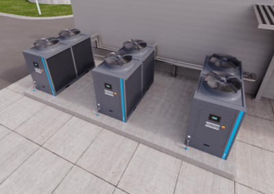 TCX 90A chiller 3D setup