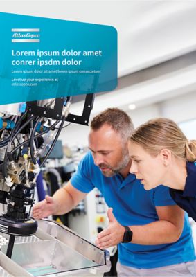 The innovation flag in blue