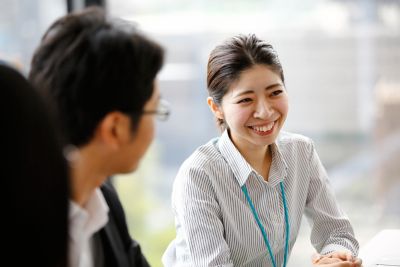 Colleagues interacting in Taiwan office.​