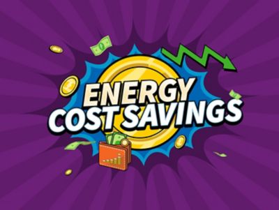 energy cost savings graphic