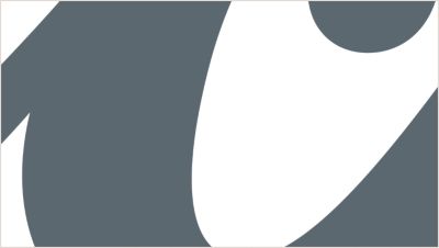 A cutout of the letter "c" from the Atlas Copco logo