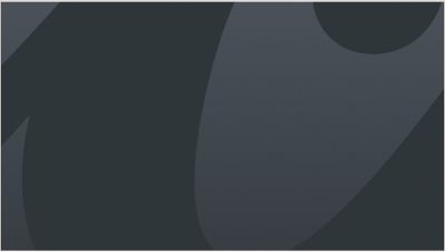 A cutout of the letter "c" from the Atlas Copco logo in dark grey