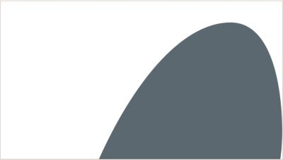 A cutout in the shape of an ellipse