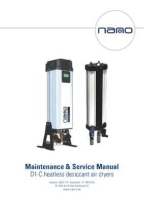 D1 NDL Modular Desiccant Dryer Maintenance and Service Manual