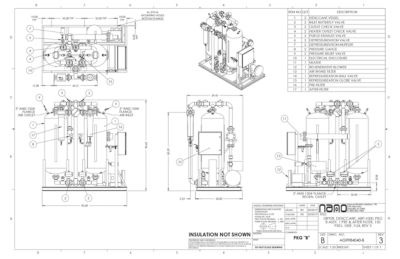 The general arrangement drawing for the aircel ABP 1000 model