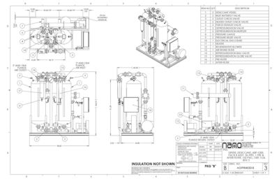 The general arrangement drawing for the aircel ABP 1200 model