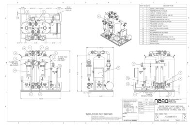 The general arrangement drawing for the aircel ABP 1600 model