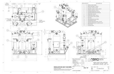 The general arrangement drawing for the aircel ABP 3000 model