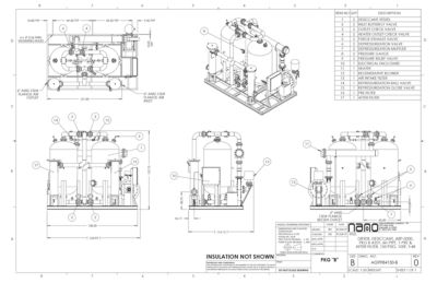 The general arrangement drawing for the aircel ABP 5000 model