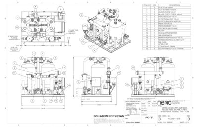 The general arrangement drawing for the aircel ABP 6000 model