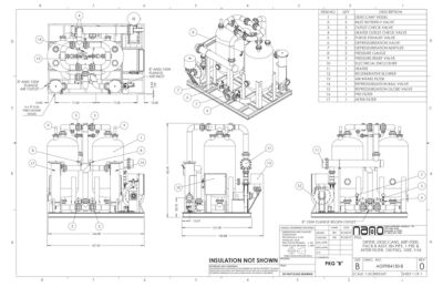 The general arrangement drawing for the aircel ABP 7000 model