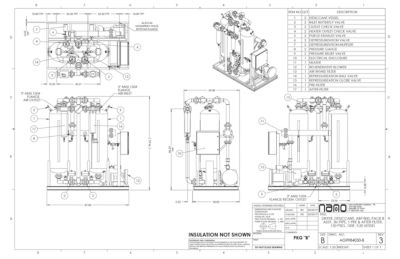 The general arrangement drawing for the aircel ABP 800 model