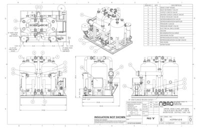 The general arrangement drawing for the aircel ABP 8000 model