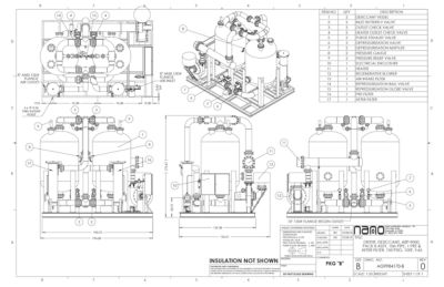 The general arrangement drawing for the aircel ABP 9000 model