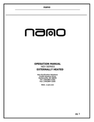 The nano D5 NEX legacy operation manual