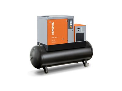 Ekomak DMD Serisi kayış/kasnaklı vidalı kompresörler: 2.2–30 kW arası güçlü, verimli, sessiz ve kompakt basınçlı hava çözümleri.