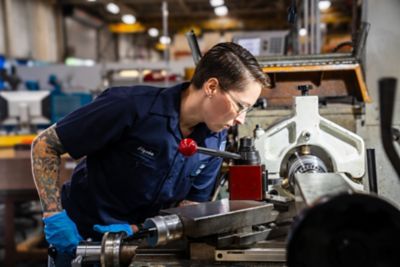 Employee working on the shop floor.