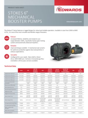  Stokes 6” Mechanical Booster Pump Brochure