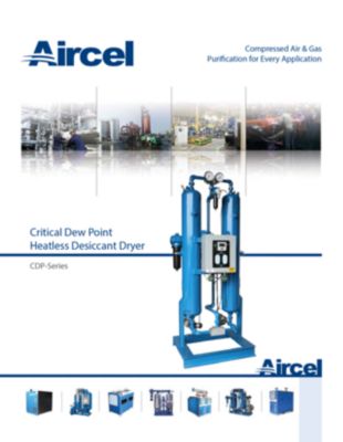 nano aircel CDP Critical Dew Point Heatless Desiccant Dryer Brochure