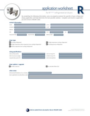 equipment worksheet product technical paper