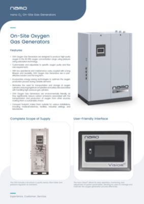 The EN-SG brochure for the O2 OGX oxygen generators