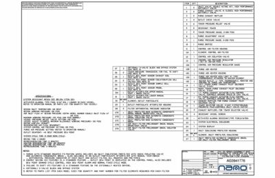 nano EH2000 to EH3000 Externally Heated Desiccant Dryers Flow Diagram