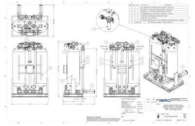 nano HL1500 Heatless Desiccant Dryer with Pre and After Filters Spares