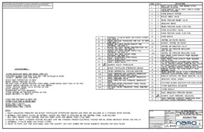 nano HL2000 and Larger Heatless Desiccant Dryers Flow Diagram