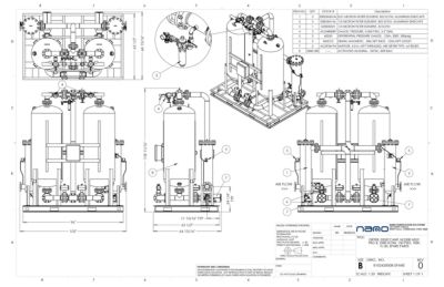 nano HL2500 Heatless Desiccant Dryer with Pre and After Filters Spares