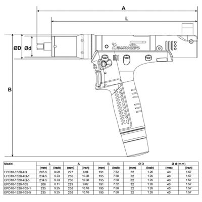 EPD10-1520 -XX - Dimensions