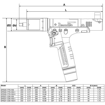EPD20_27-XXX-XX- Dimensions