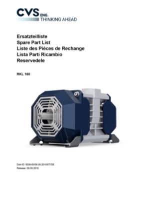 Ersatzteilliste RKL 160