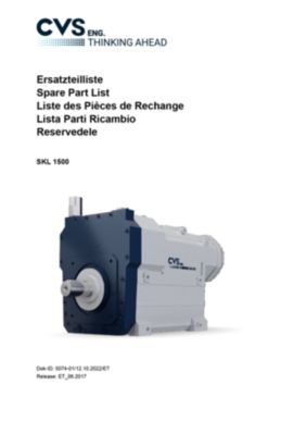 Ersatzteilliste SKL_1500