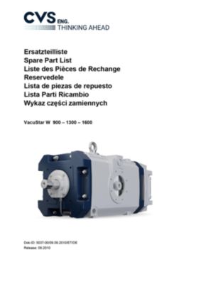 Ersatzteilliste VacuStar_W