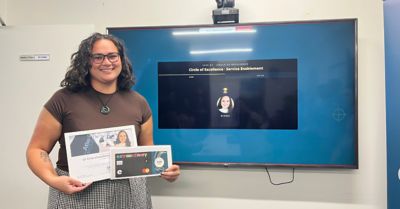 Winner of the Service Enablement with certificate and prize 