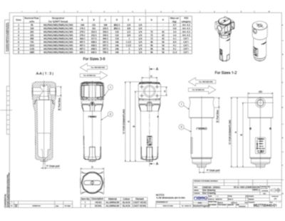 Dim. Draw._size 1-9_HP filters_50bar._ALU_9827700440-01_ed.01_Nano_metric-imperial