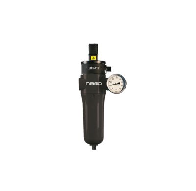 Filter heater combination compressed air filter