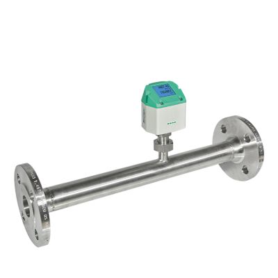 Flow Check flow sensor with flange front view