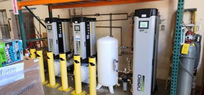 Image of nano Nitrogen Gas Generator Installation in a Winery