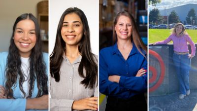 Foto de quatro mulheres: Ketellen Silva, Laryssa Silva, Samantha Santos e Priscila Nunes