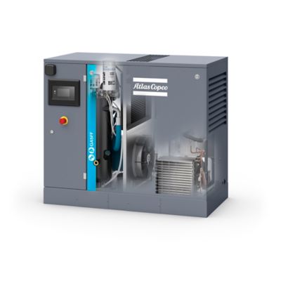 GA5 - 7.5Hp Rotary Screw Air compressor with Dryer, tankless - 208-230 ...