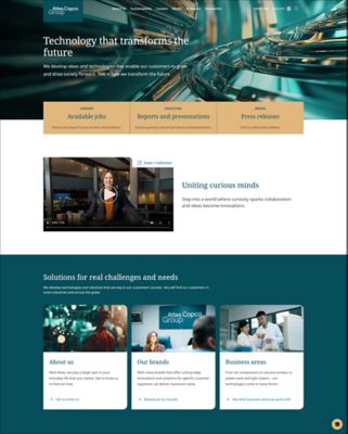 Homepage for the global group website