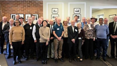 Group photo for the Atlas Copco Group Gold Club Luncheon 2026 in Sydney, Australia 