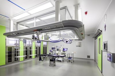 Product illustration of pendant systems at the Hartmann Hospital.