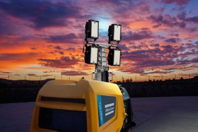 HiLight H7+ light tower on site