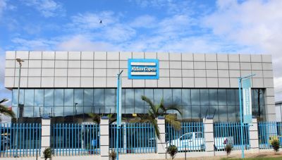 A picture of the Atlas Copco Zambia Head Office building in Kitwe ,taken from the road side