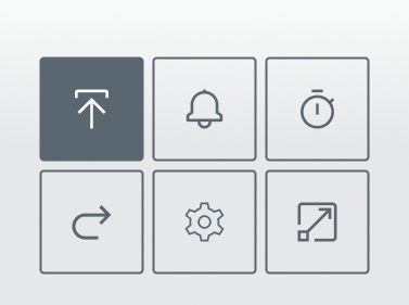 Icons for a light interface
