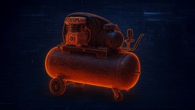 Inside an air compressor - scanning