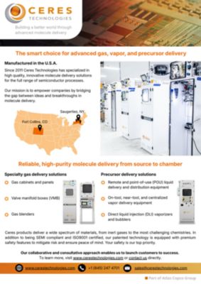Overview of Ceres Technologies Company - Company background and product offerings