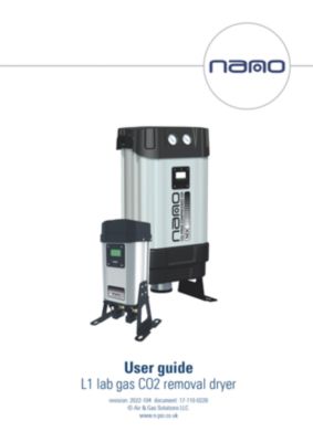 NDC Lab Gas CO2 Removal Dryers User Guide